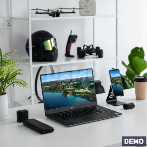 Slim Black Laptop — DEMO overview