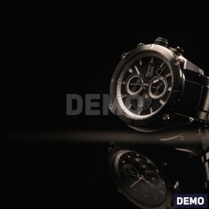 Black Steel Chronograph Watch — DEMO overview