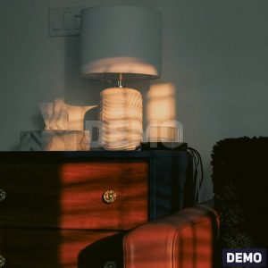 Warm Wood Bedside Chest — DEMO overview