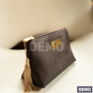 Brown Tassel Travel Pouch