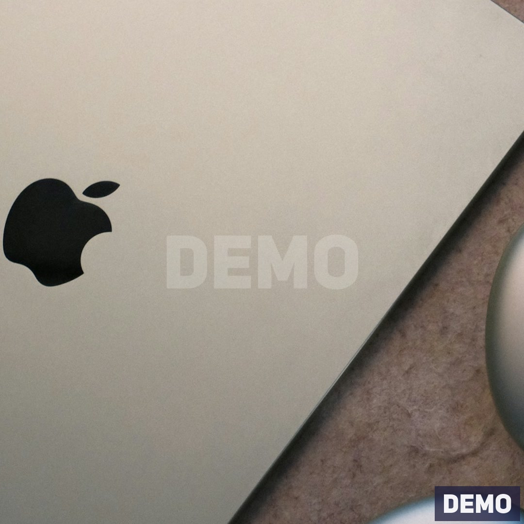 Silver Laptop and Over-Ear Audio Set — DEMO detail a