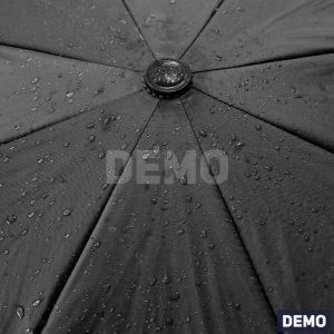 Compact Black Travel Umbrella — DEMO overview