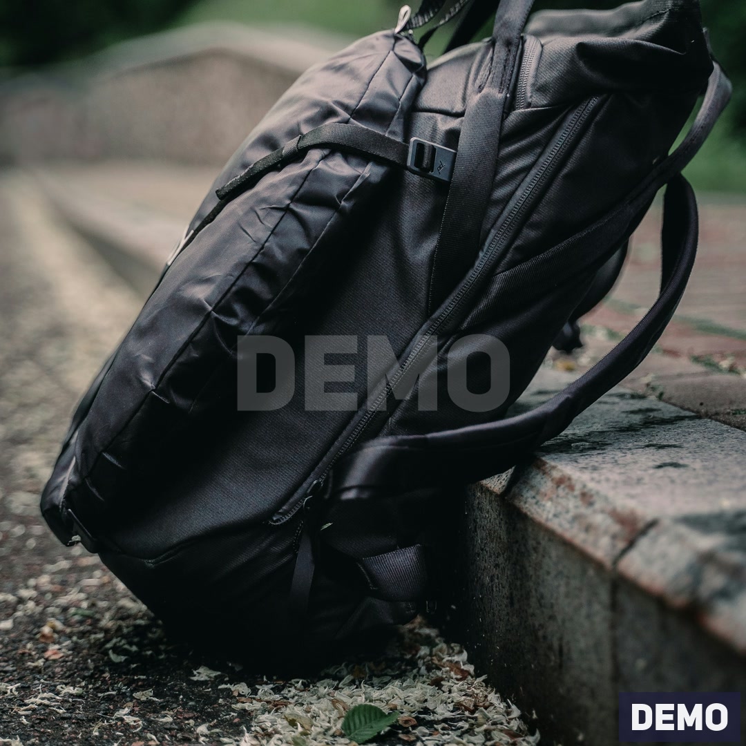 Executive Leather Travel Backpack — DEMO overview