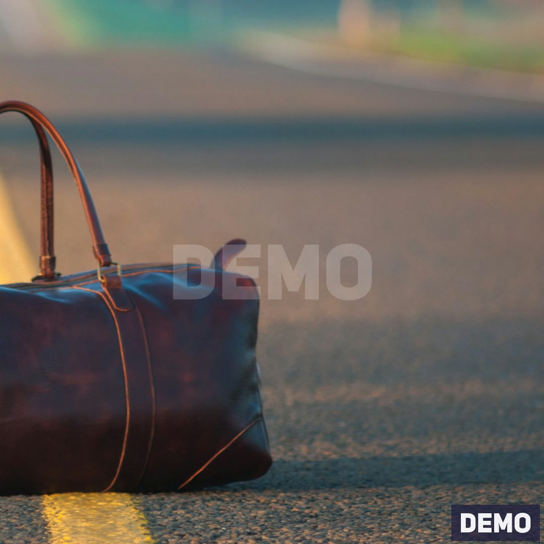 Heritage Leather Weekender — DEMO detail b